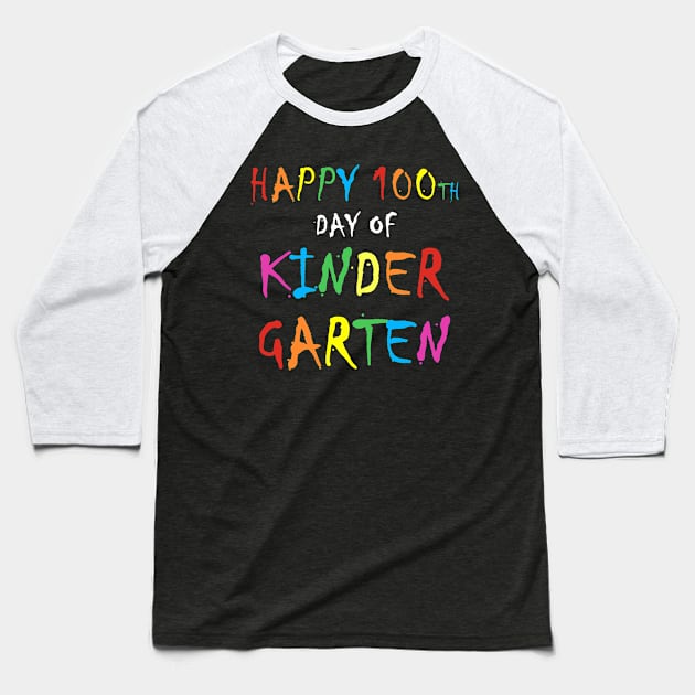 Happy 100th day of kindergarten gift Baseball T-Shirt by WinDorra